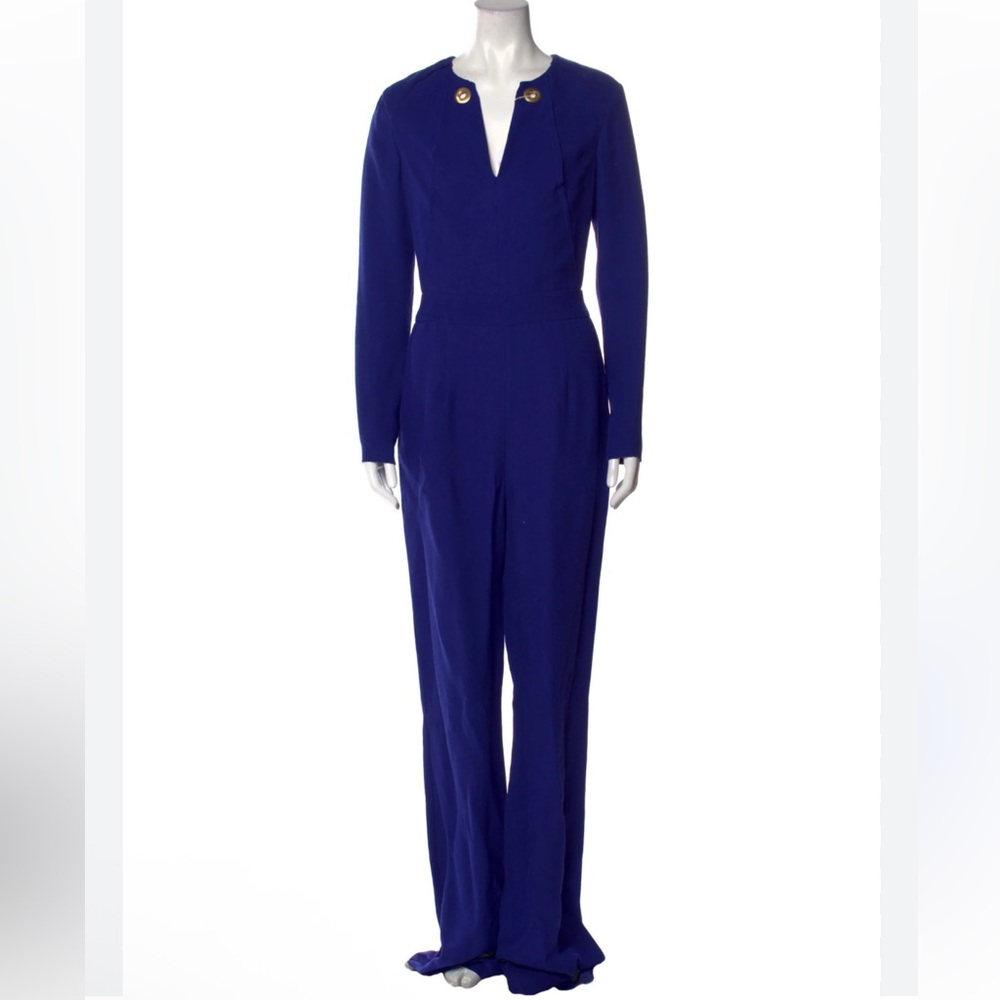 Cavalli Class Robert Cavalli V-Neck Blue Overall / Jumpsuit New